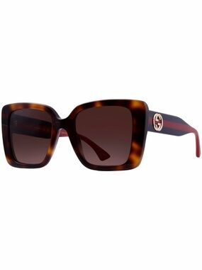 Gucci Oversized Tortoiseshell Square Sunglasses - Brown/Amber 100% Authentic